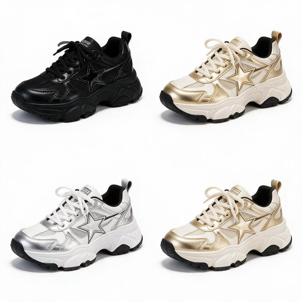 Silver Retro Runner Sneakers — alternate color reference